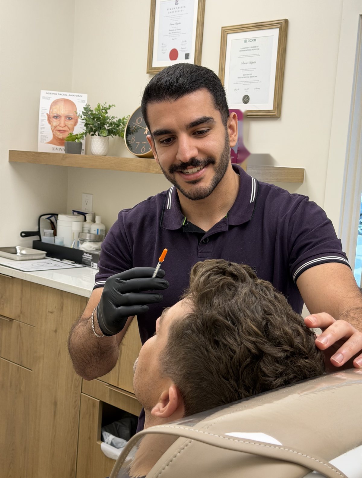 Anti-wrinkle injections with Dr. Parsa Rajabi in Vancouver